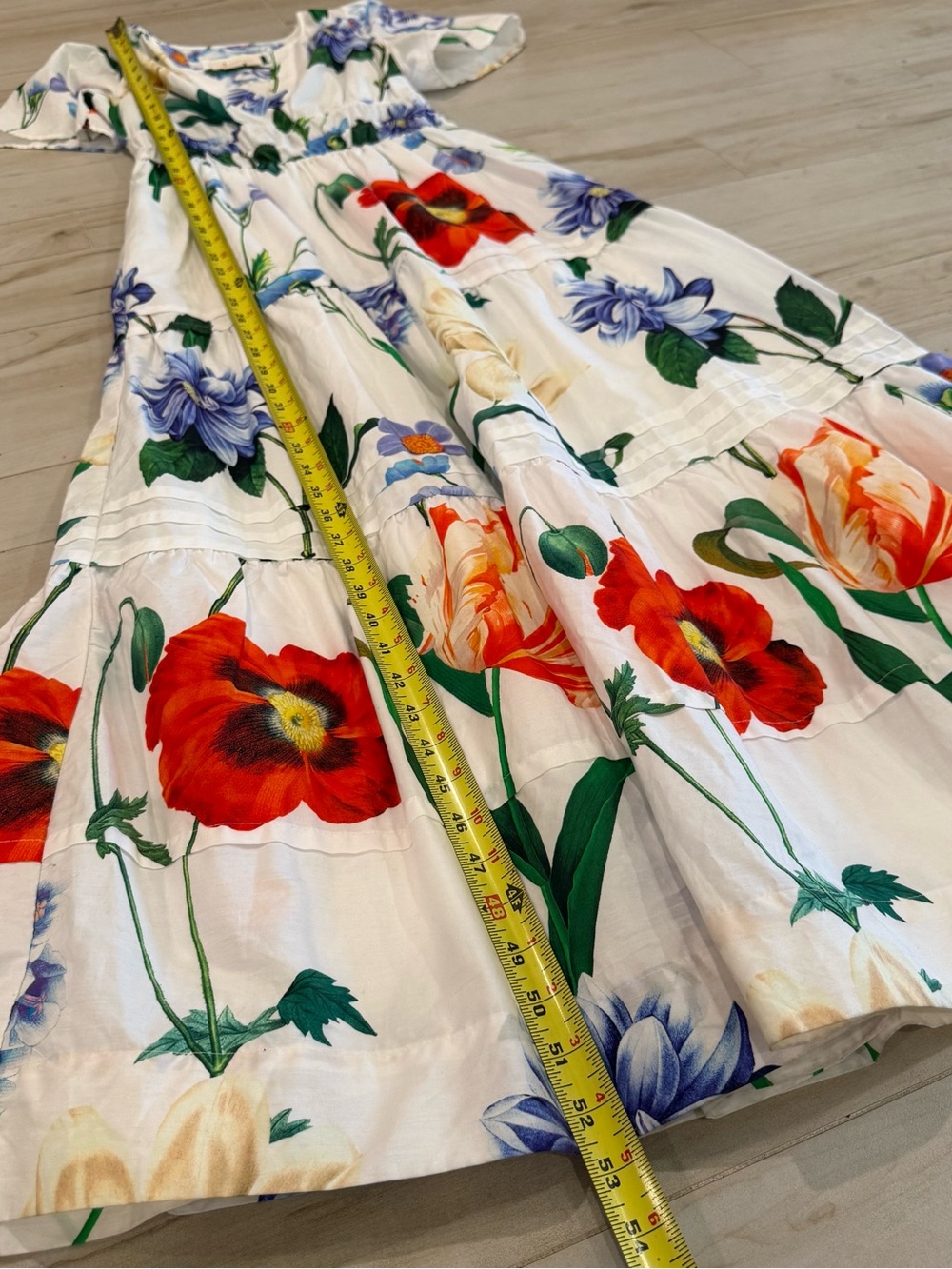 Anthropologie Somerset Floral Maxi Dress Cotton NWOT Size XXS - Picture 8 of 12